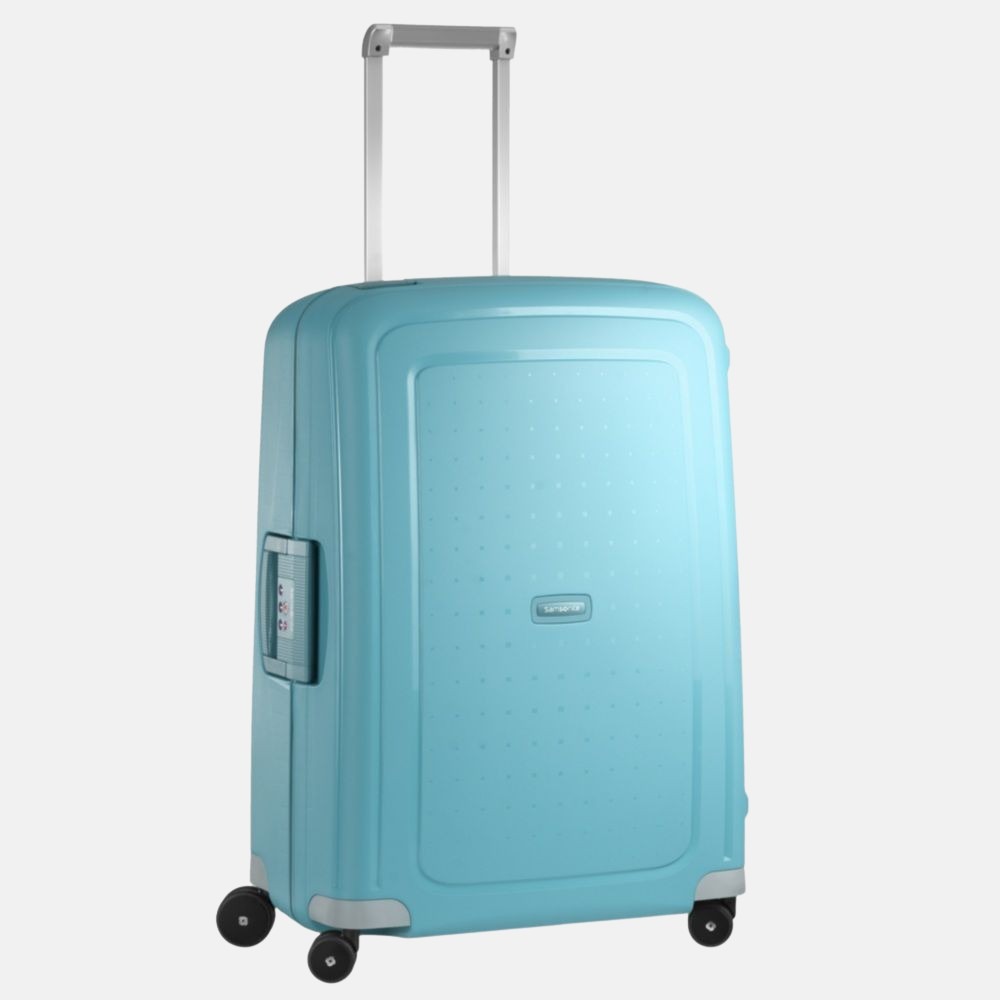 Samsonite S'Cure koffer 55 cm aqua blue bij Duifhuizen