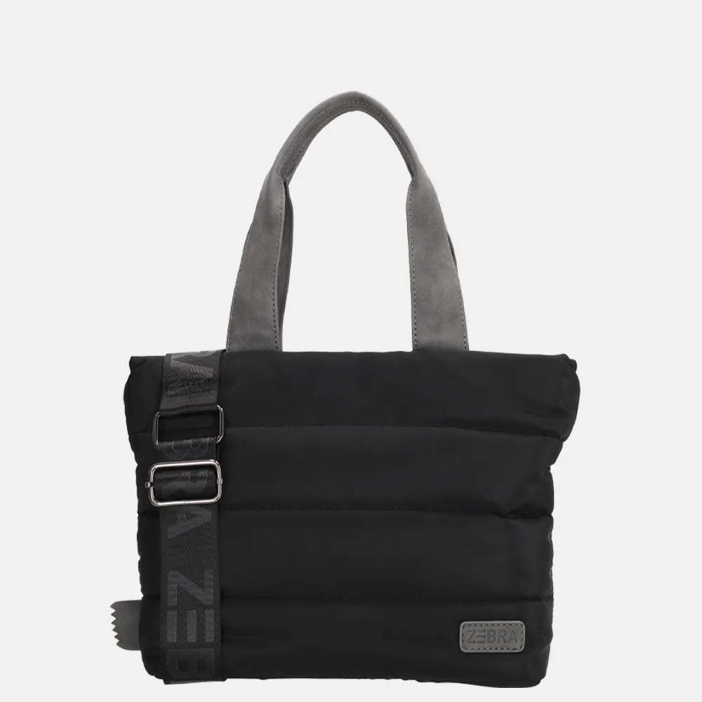 Zebra Trends Elske puffy handtas S zwart