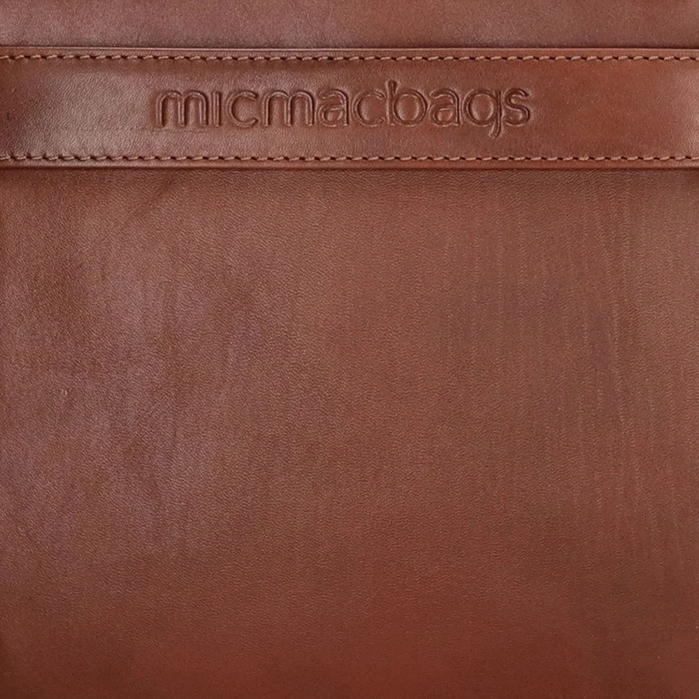 Micmacbags Le Mans laptoptas cognac bij Duifhuizen