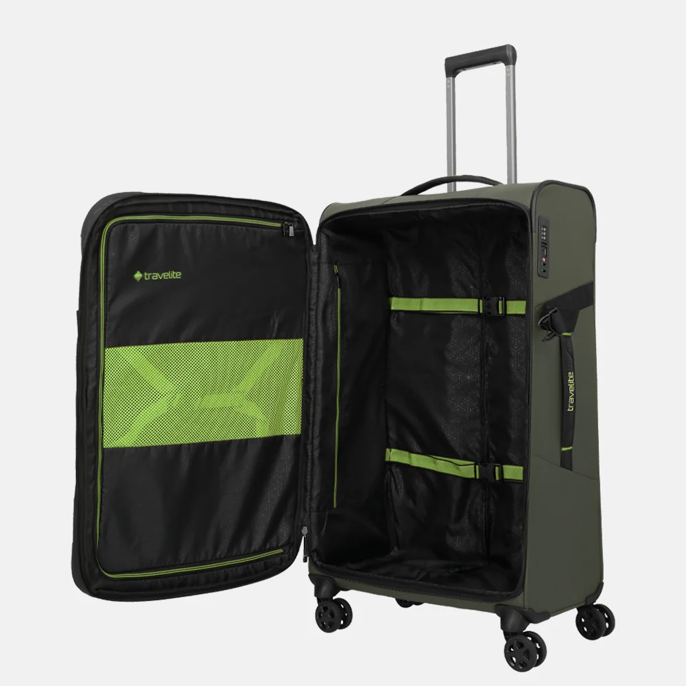 Travelite Briize koffer 78 cm L expendable khaki bij Duifhuizen