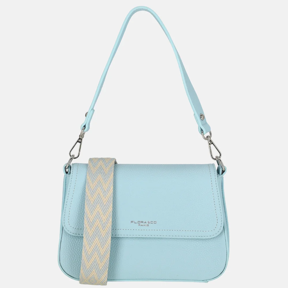 Flora & Co crossbody tas light blue