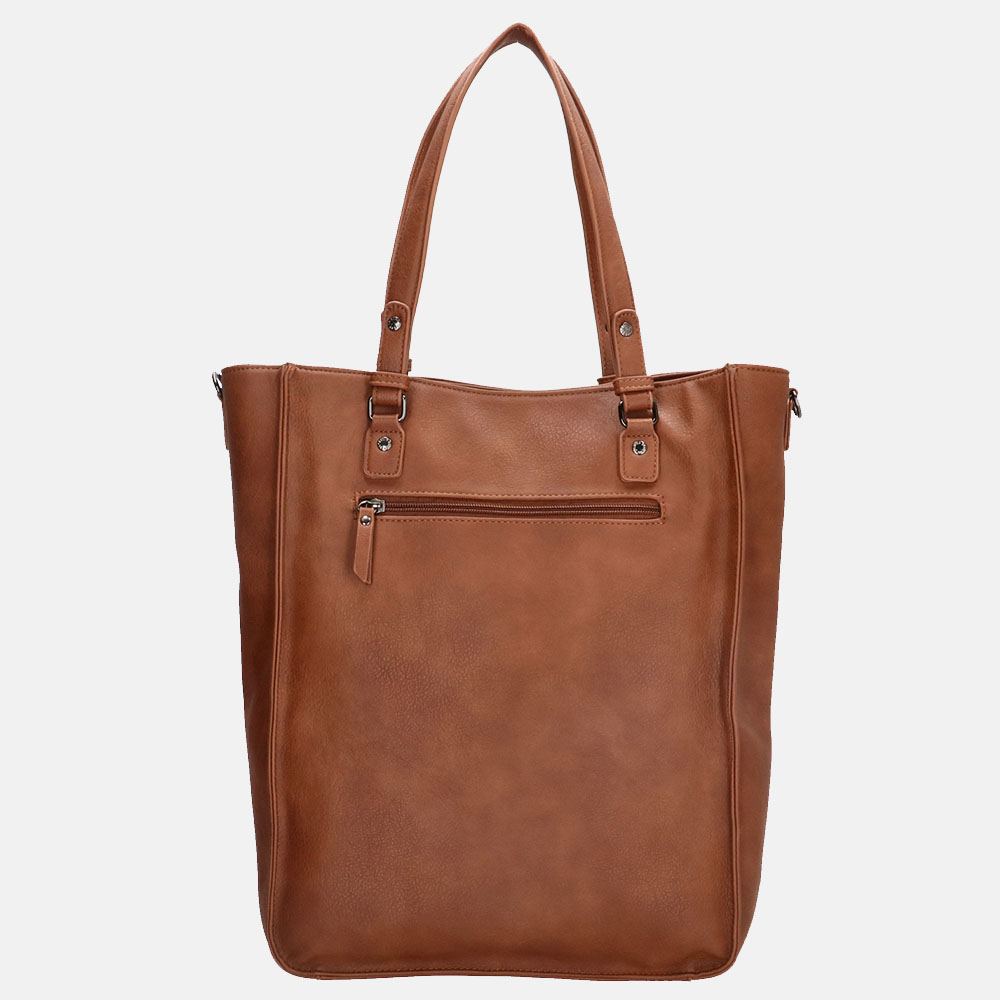 Enrico Benetti Lily shopper 17 inch cognac bij Duifhuizen