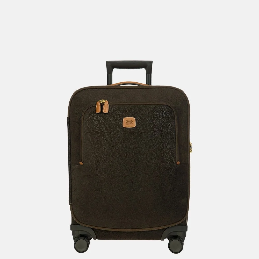 Bric's Trolley handbagage koffer 55 cm olive bij Duifhuizen