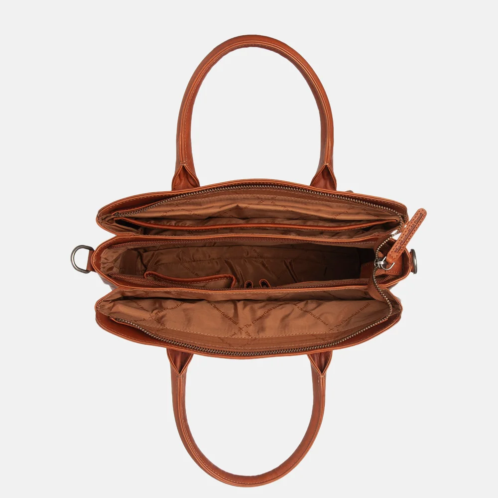 Chesterfield Valmonte handtas cognac bij Duifhuizen