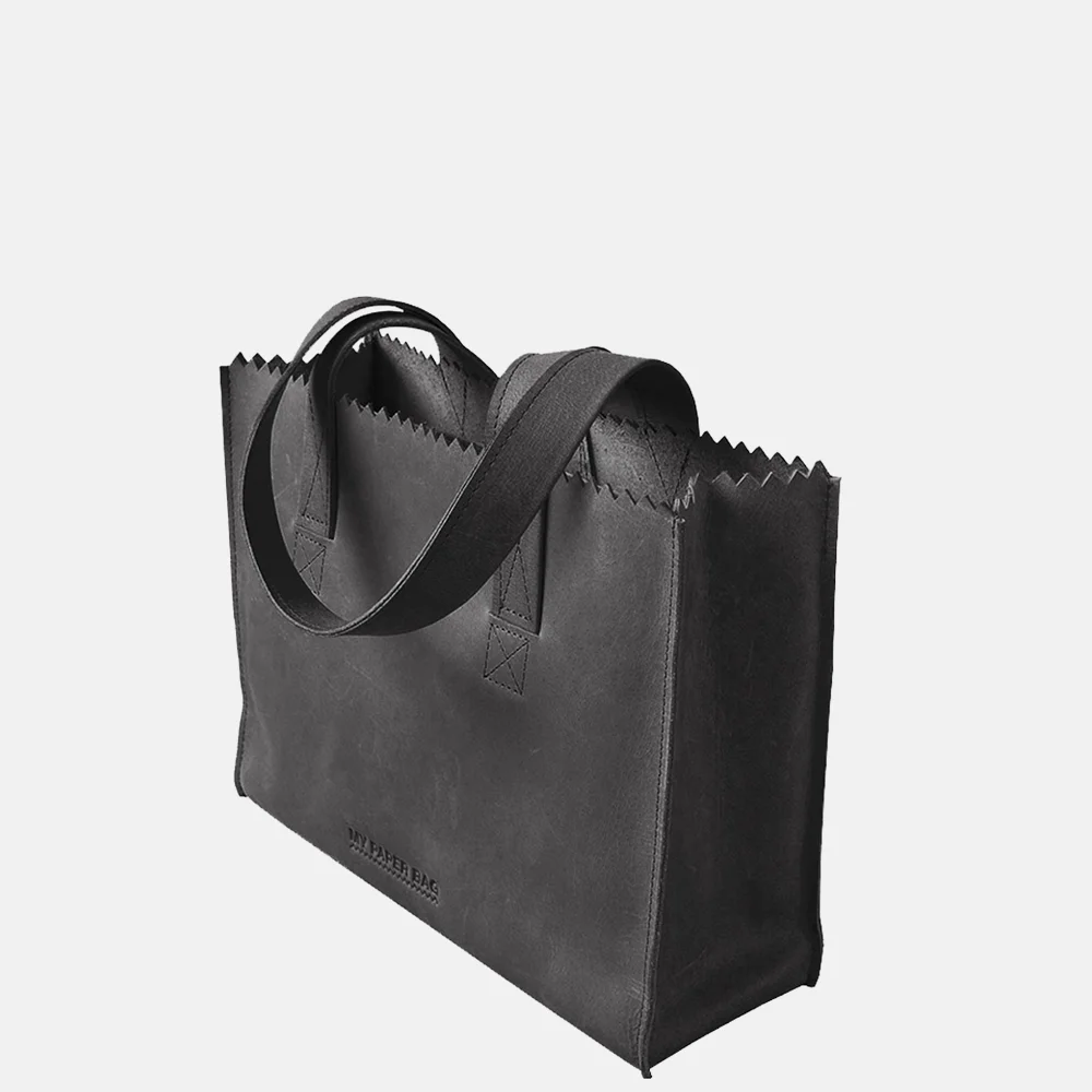 My paper bag shopper vintage black bij Duifhuizen