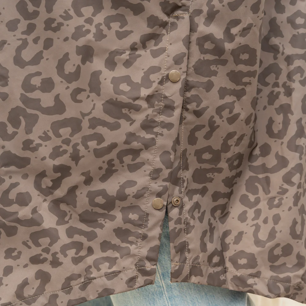 Kapten & Son regenjas/poncho leo dark brown bij Duifhuizen