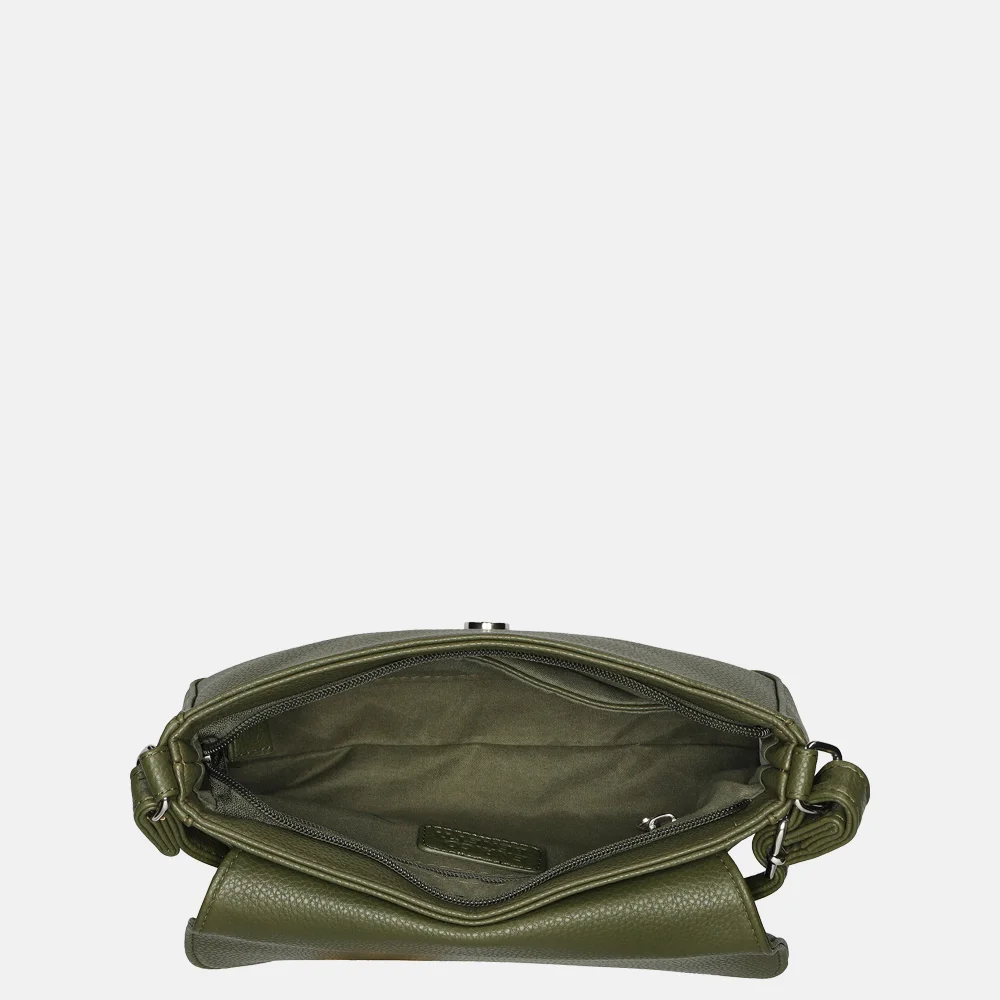 Enrico Benetti Sarah crossbody tas olijfgroen bij Duifhuizen