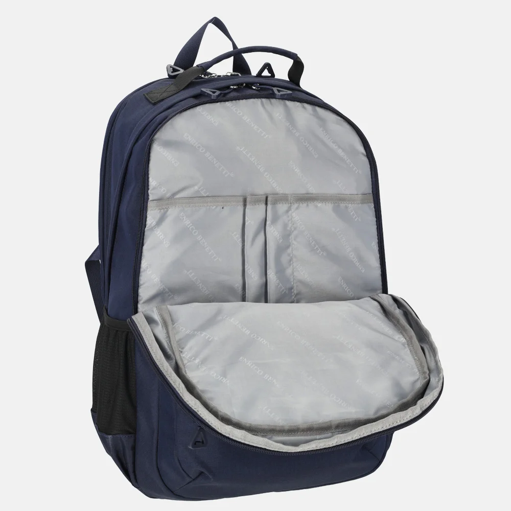 Enrico Benetti Luzern rugzak 17 inch blauw bij Duifhuizen