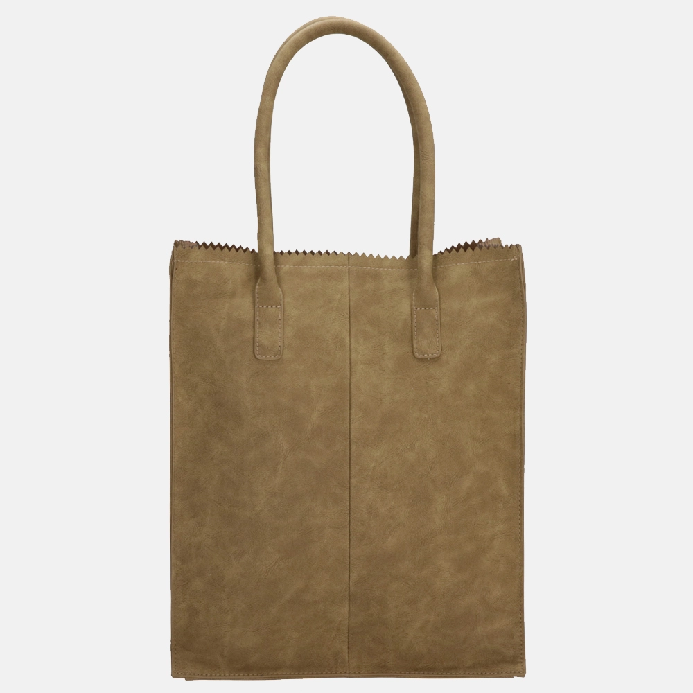 Zebra Trends Rosa shopper olijfgroen bij Duifhuizen