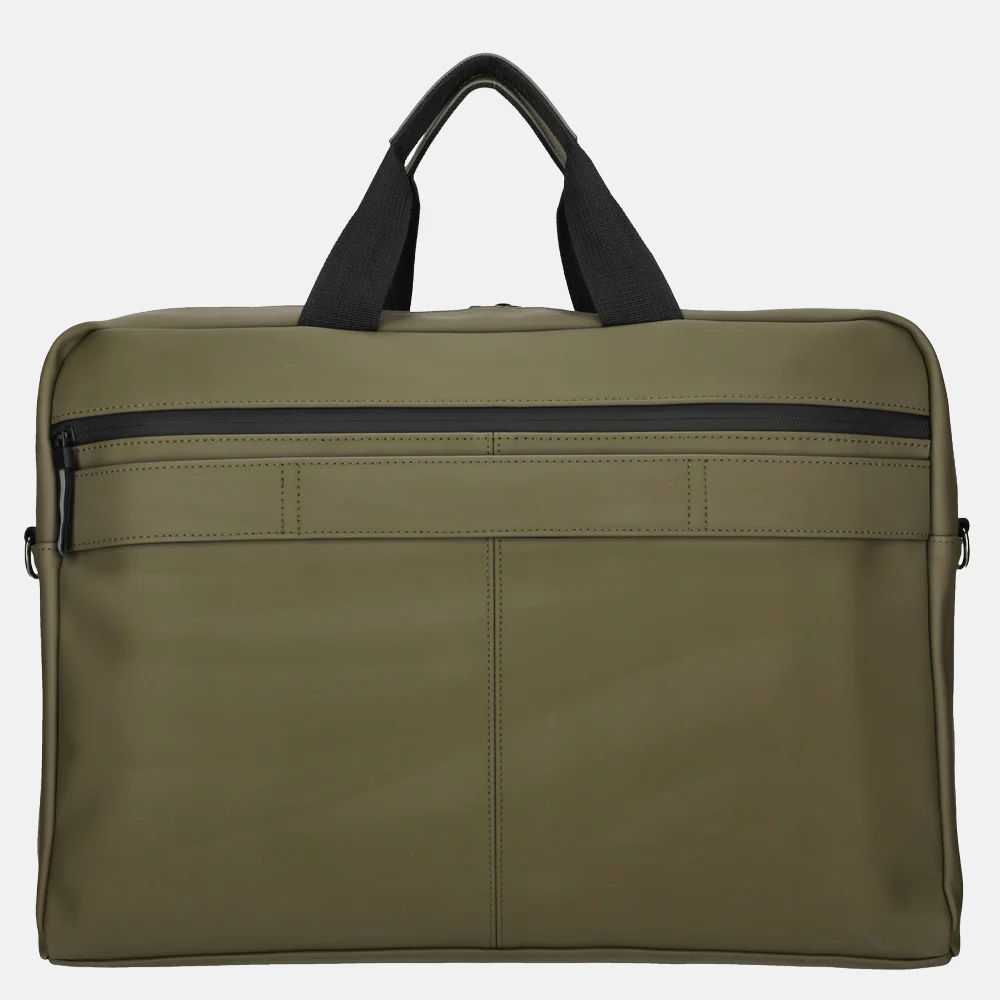 Enrico Benetti Bergen laptoptas 17 inch olive bij Duifhuizen