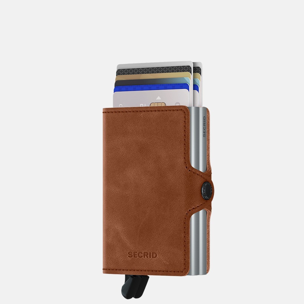 Secrid Twinwallet pasjeshouder vintage cognac bij Duifhuizen