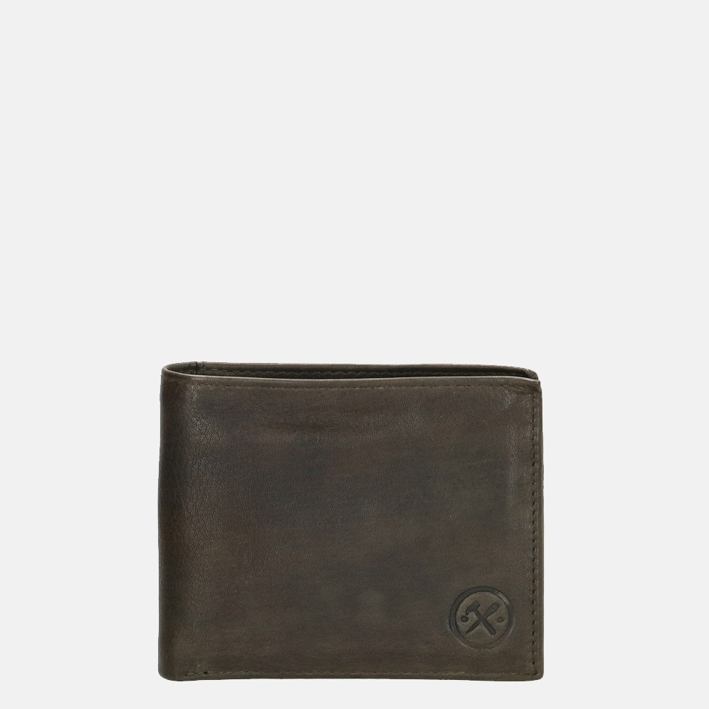 Hide & Stitches billfold olive