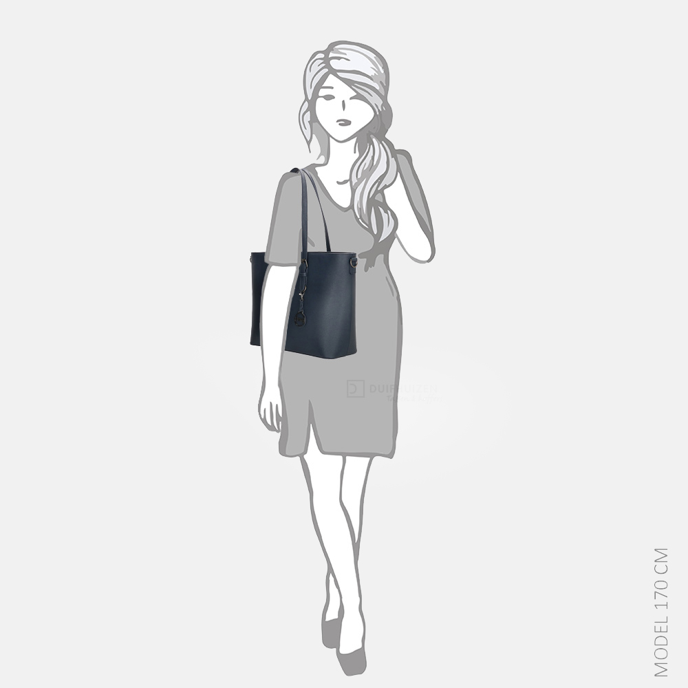 Charm London shopper L blauw bij Duifhuizen
