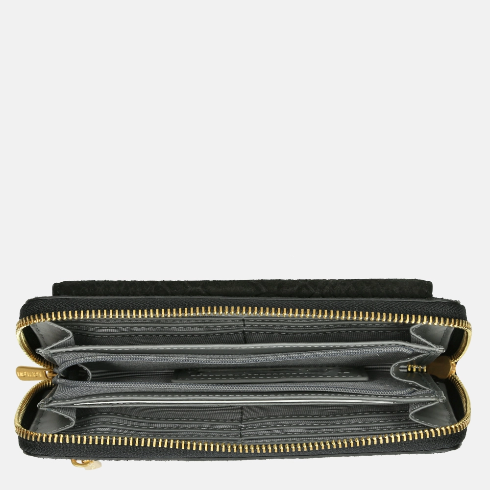Loulou Essentiels Sugar Snake SLB portemonnee black bij Duifhuizen