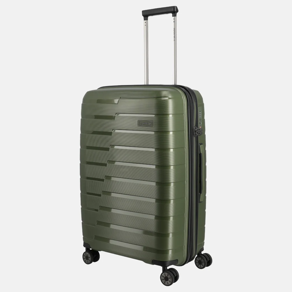 Travelite Air Base reiskoffer 67 cm olive bij Duifhuizen