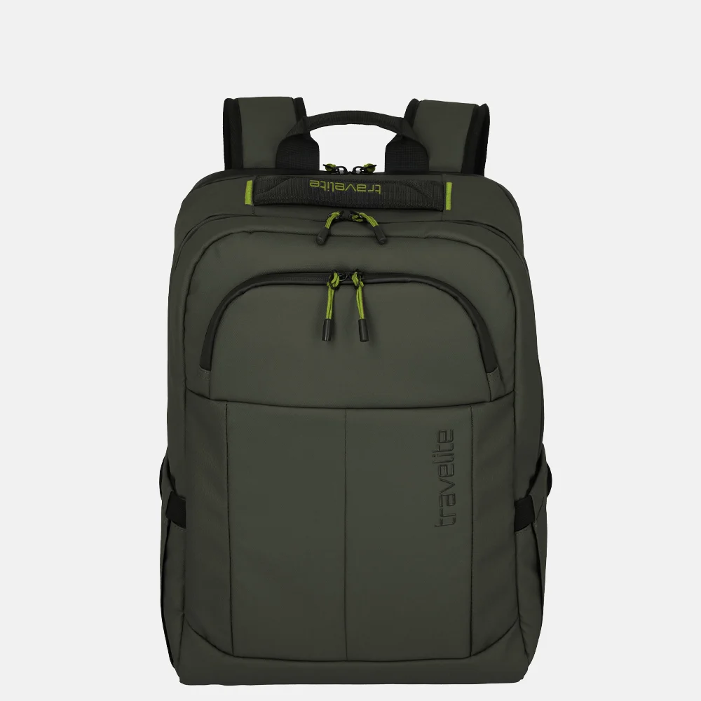Travelite Briize rugzak M khaki bij Duifhuizen