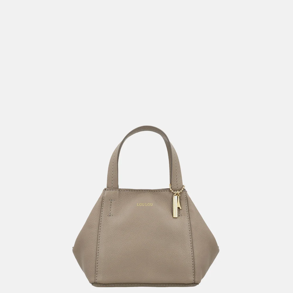 Loulou Essentiels Elodie handtas soft sepia bij Duifhuizen