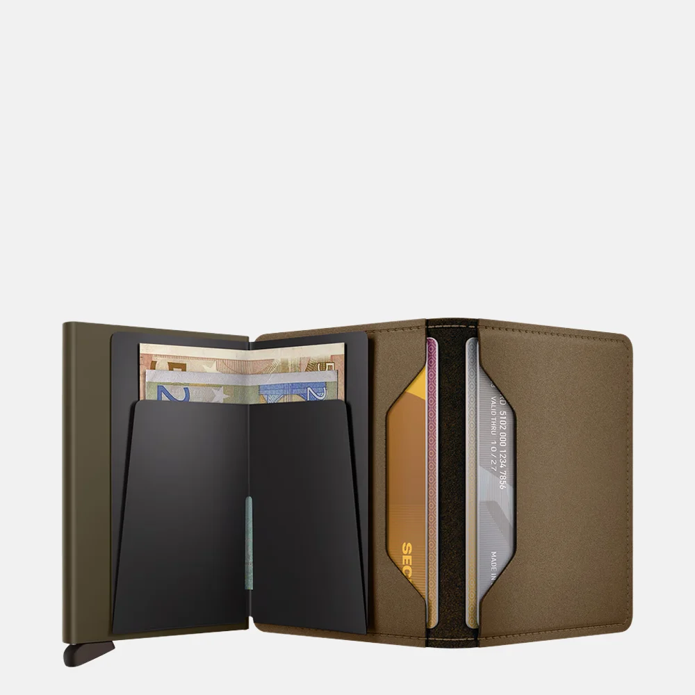 Secrid Slimwallet pasjeshouder matte satin bronze bij Duifhuizen