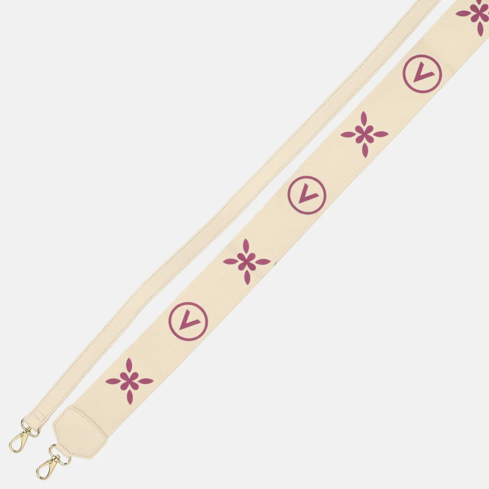 Valentino Bags Samba Re shopper print ecru/rosa bij Duifhuizen