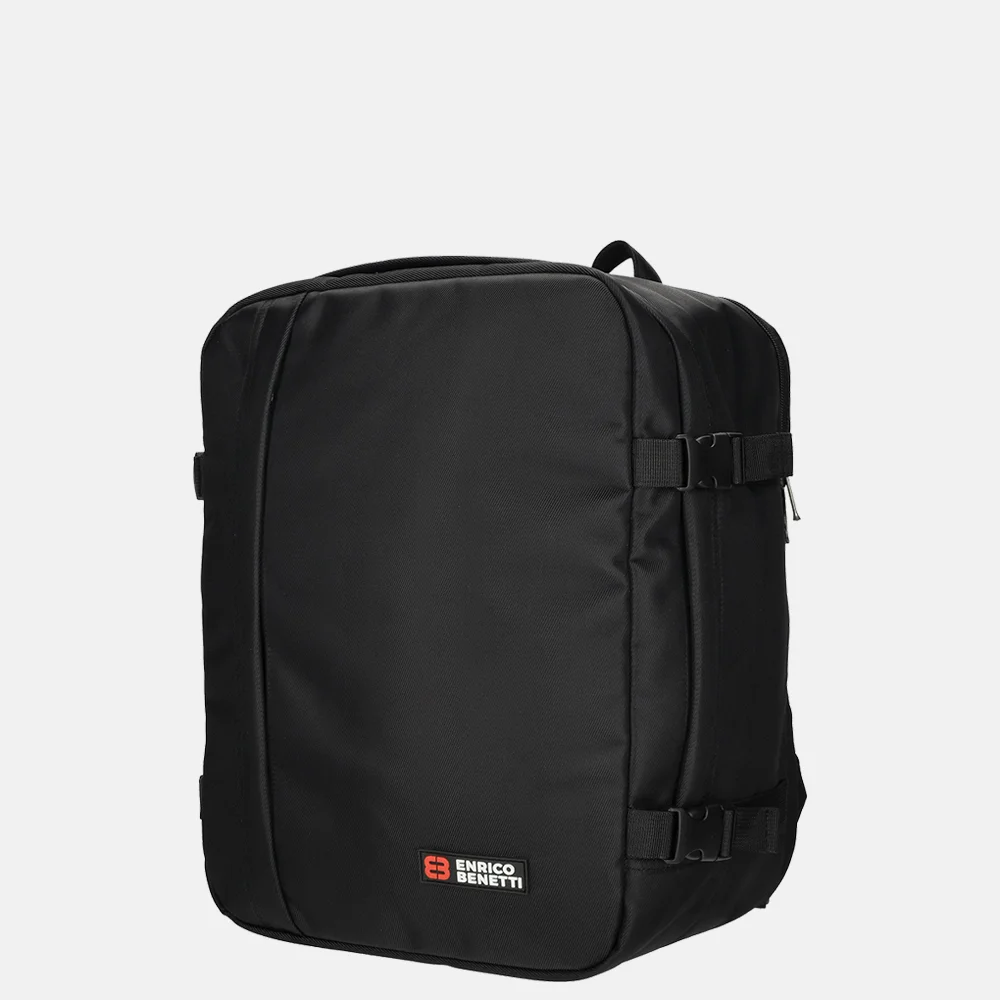 Enrico Benetti Innsbruck laptoprugzak 17 inch zwart bij Duifhuizen