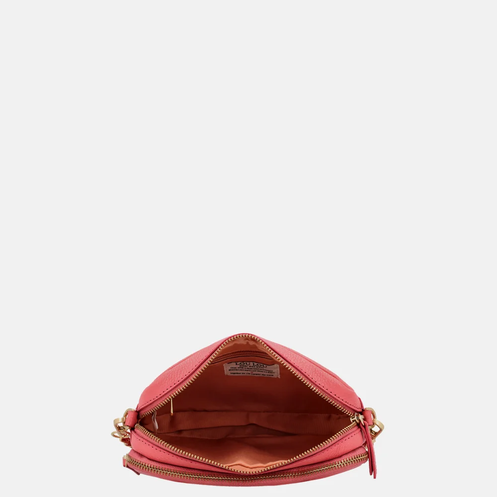 Loulou Essentiels Emilie crossbody tas grapefruit bij Duifhuizen