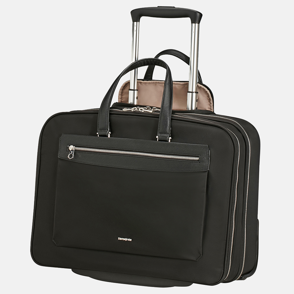 voorzien Trechter webspin bouw Samsonite Zalia 2.0 business trolley 15.6 inch black bij Duifhuizen