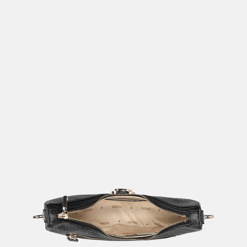 Guess Orlina schoudertas coal logo bij Duifhuizen