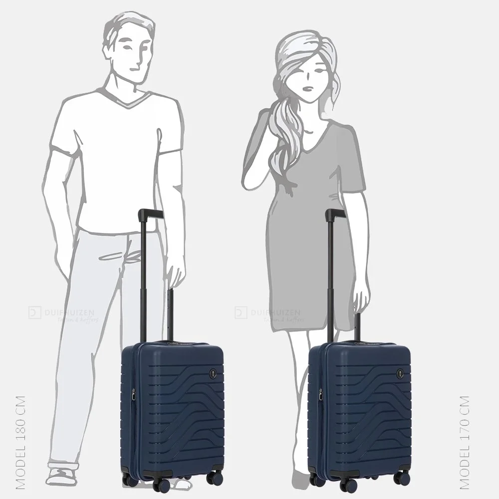 Bric's Ulisse Expandable handbagage koffer 55 cm ocean blue bij Duifhuizen