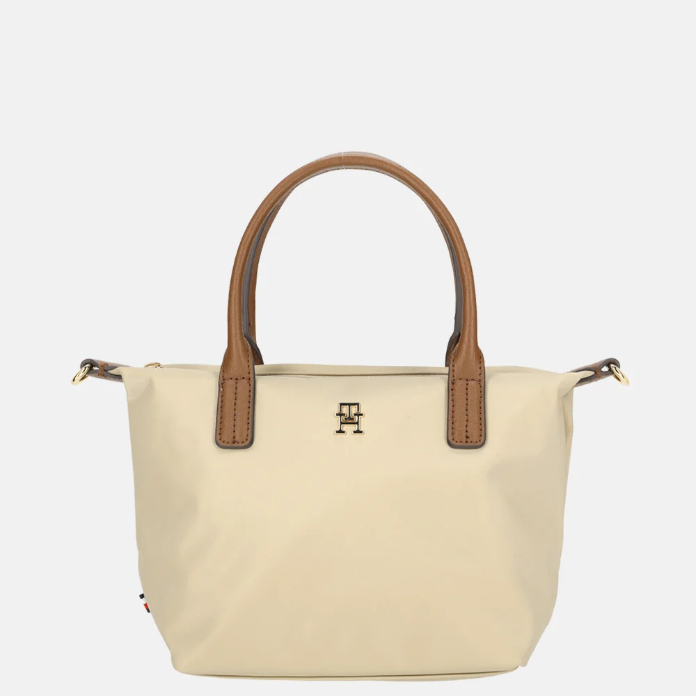Tommy Hilfiger Popette tote handtas mini Sandalwood bij Duifhuizen
