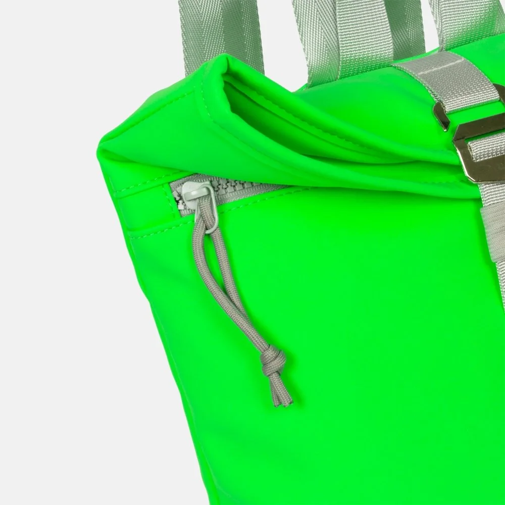 New Rebels neon Mart rol backpack mini rugzak fluor green bij Duifhuizen