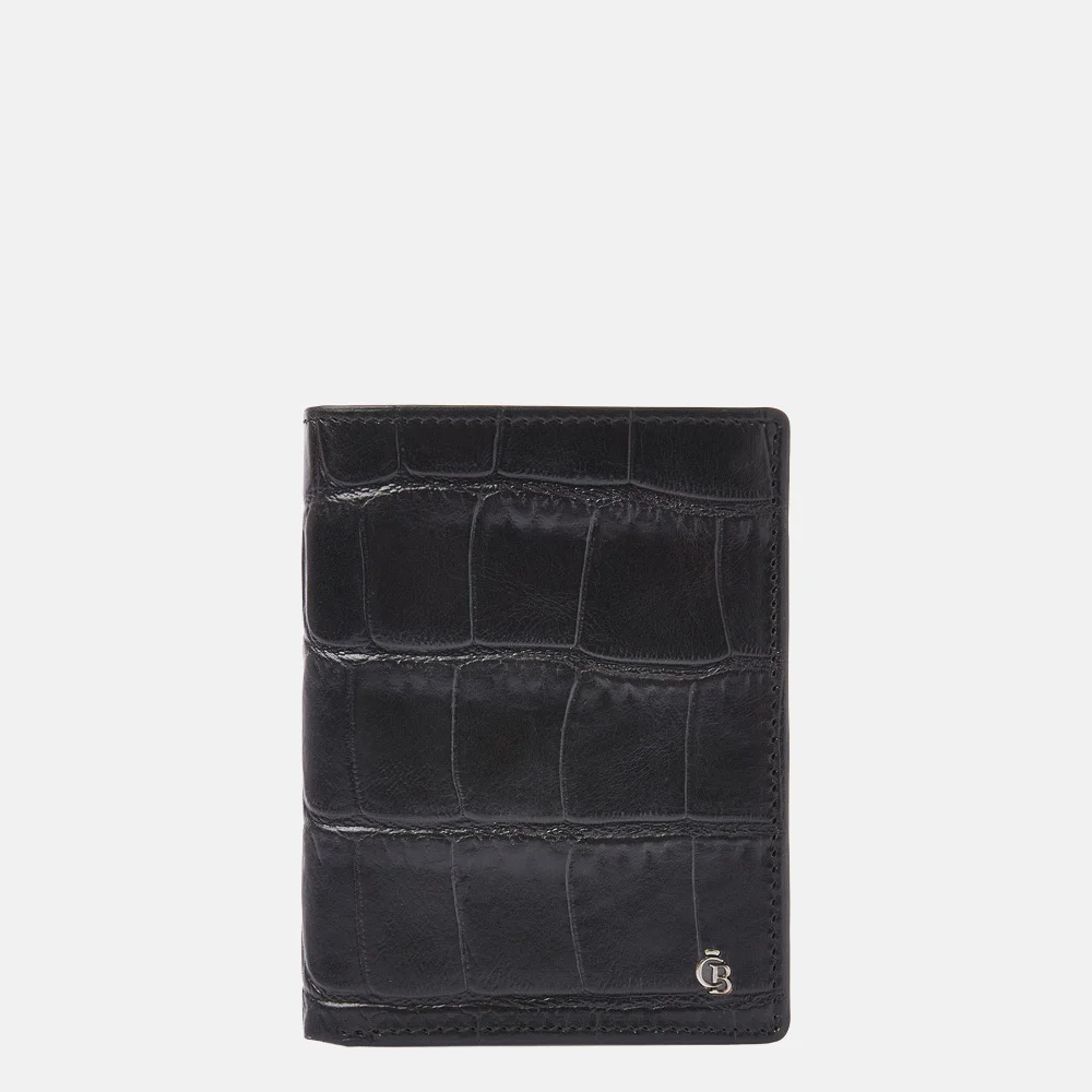 Castelijn en Beerens billfold croco black bij Duifhuizen