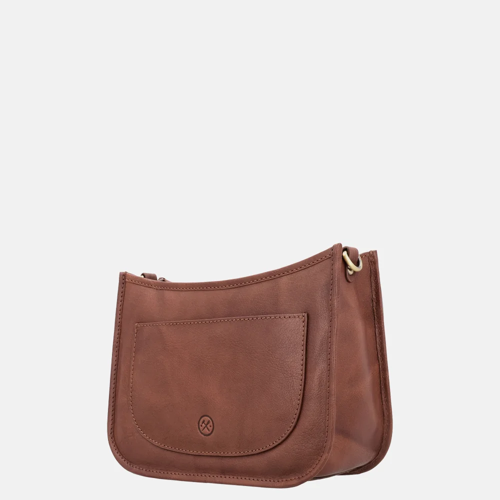 Hide & Stitches Jura crossbody tas bruin bij Duifhuizen