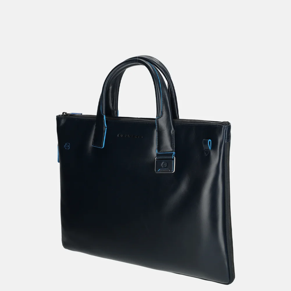 Piquadro expendable laptoptas 15 inch S blue bij Duifhuizen