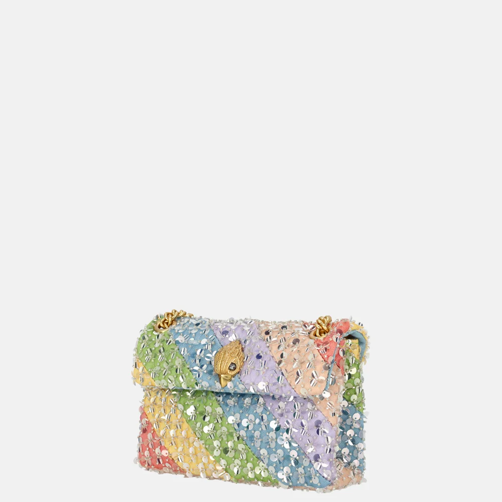 Kurt Geiger mini Kensington schoudertas rainbow lovertjes multi/other bij Duifhuizen