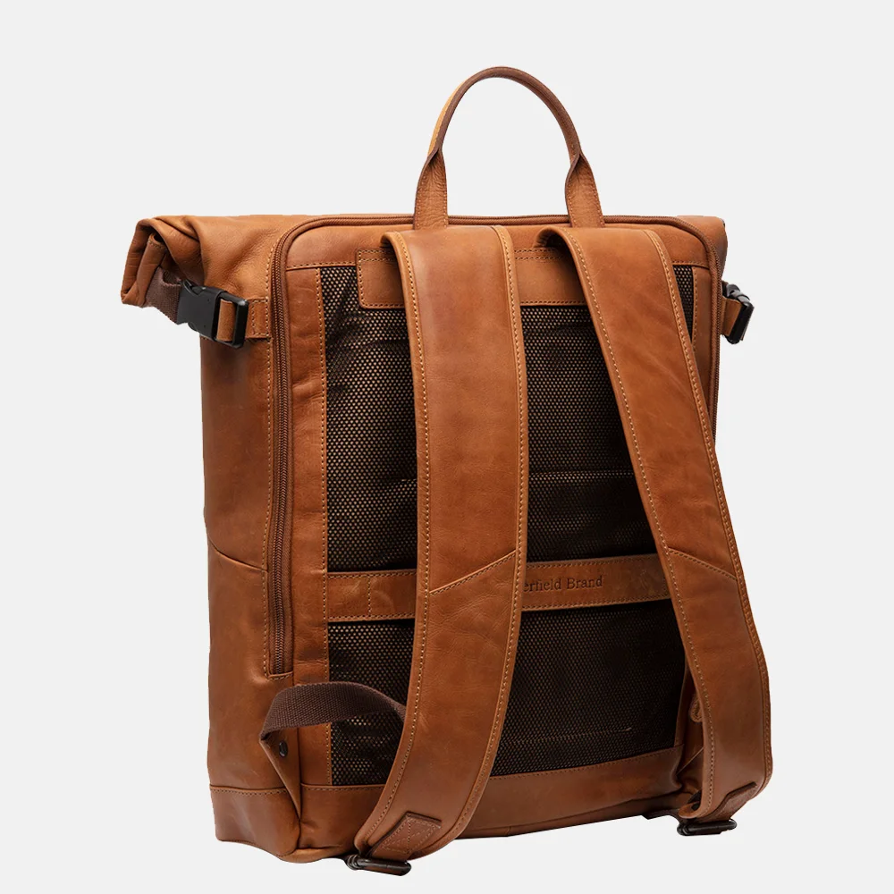 Chesterfield Liverpool rugzak 15 inch cognac bij Duifhuizen