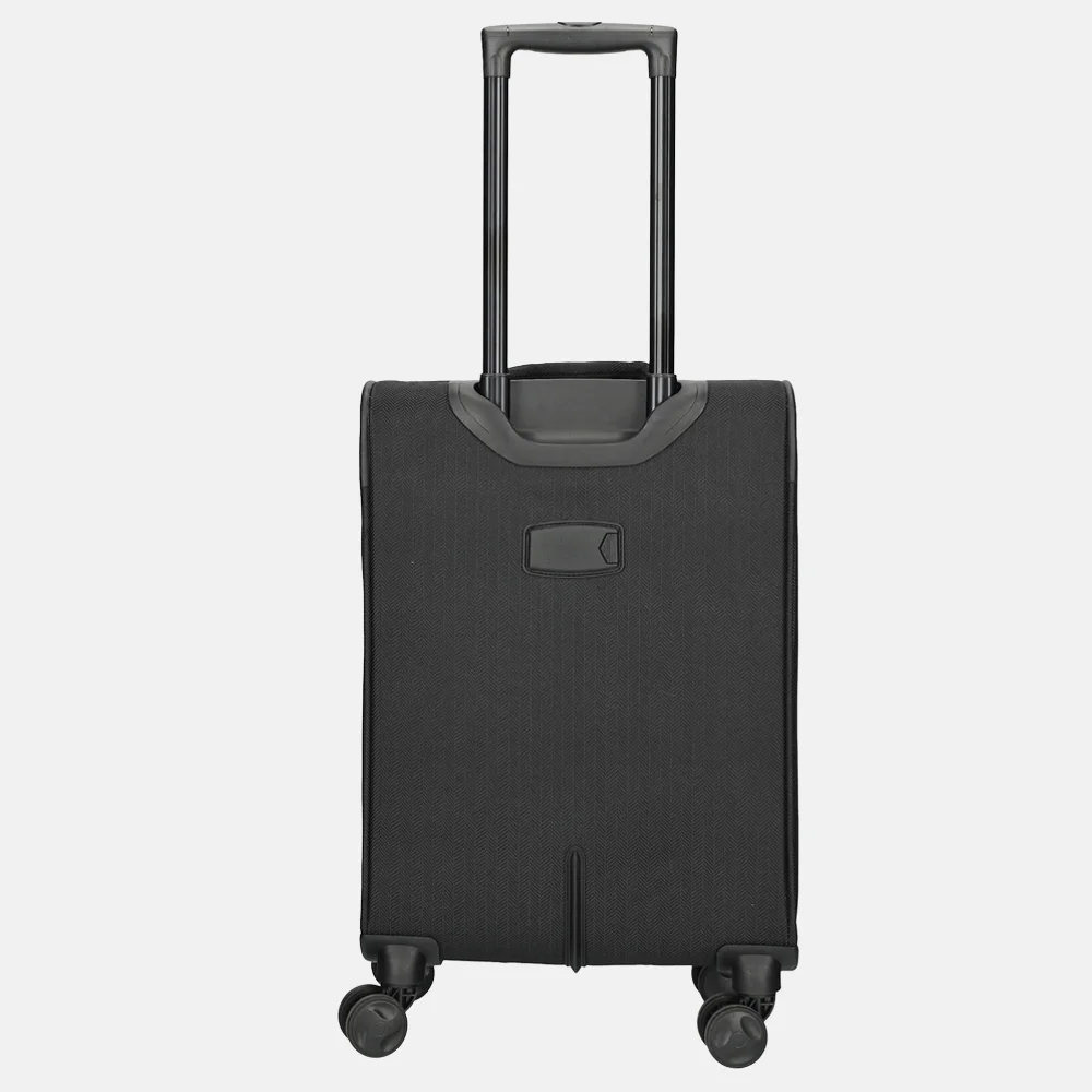 Enrico Benetti Oakville handbagage koffer 55 cm zwart bij Duifhuizen