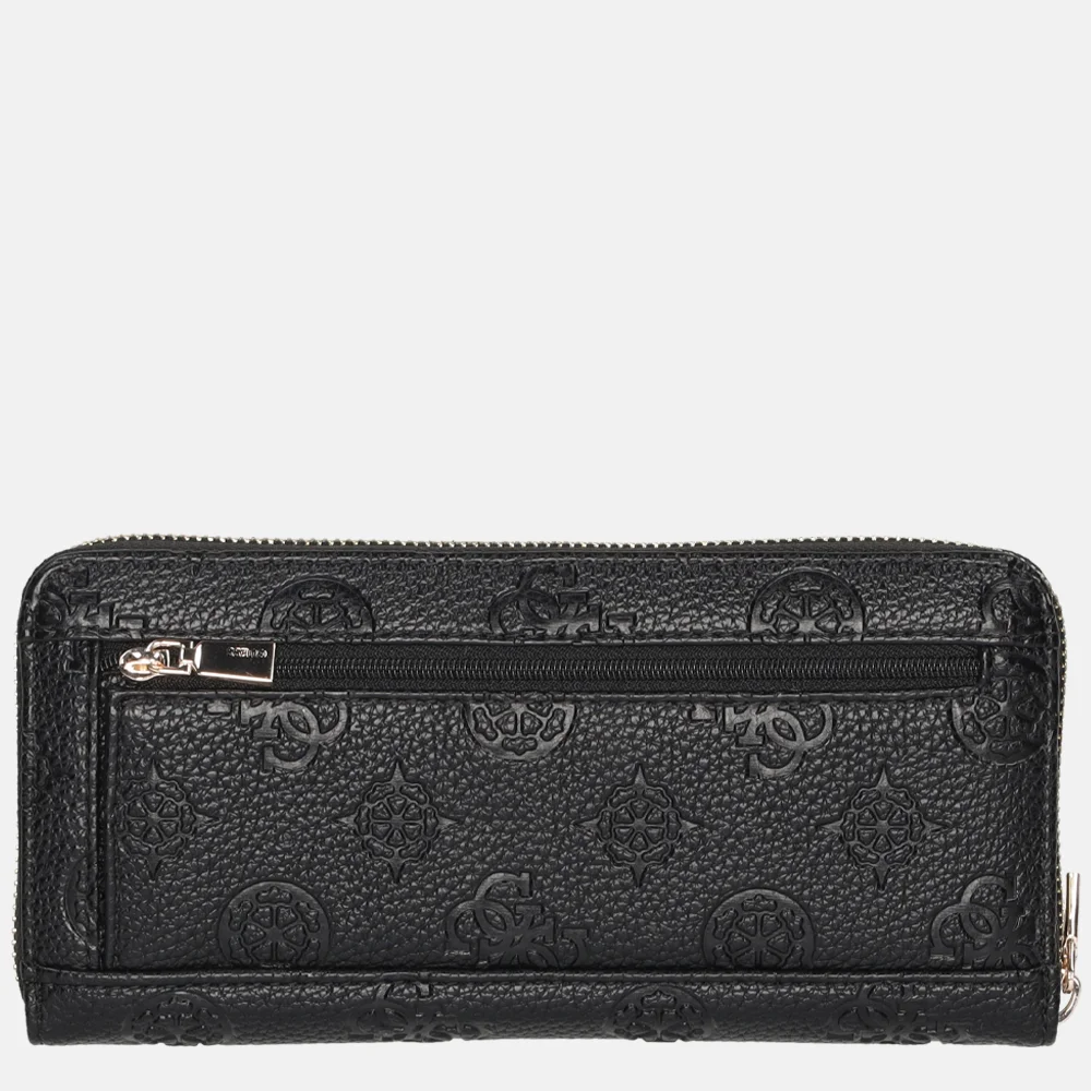Guess Cresidia SLG ziparound portemonnee L black bij Duifhuizen