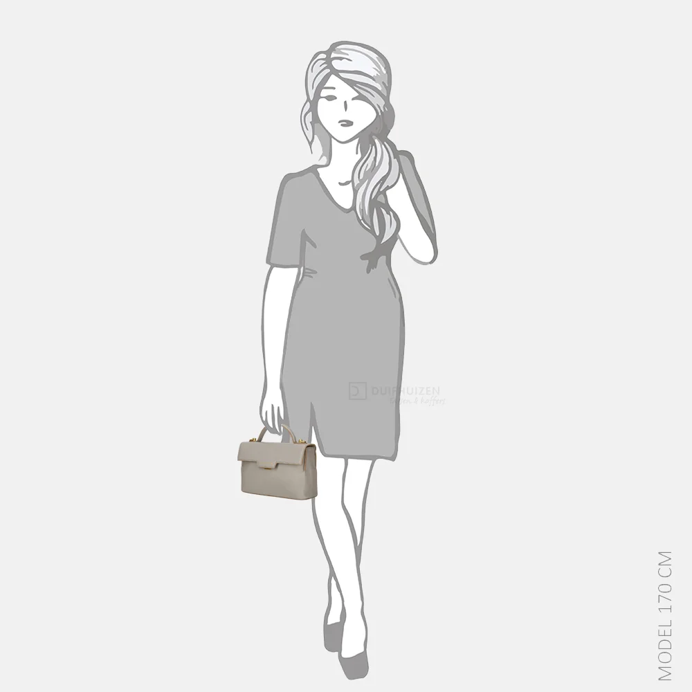 Smaak Amsterdam Flora crossbody tas taupe bij Duifhuizen