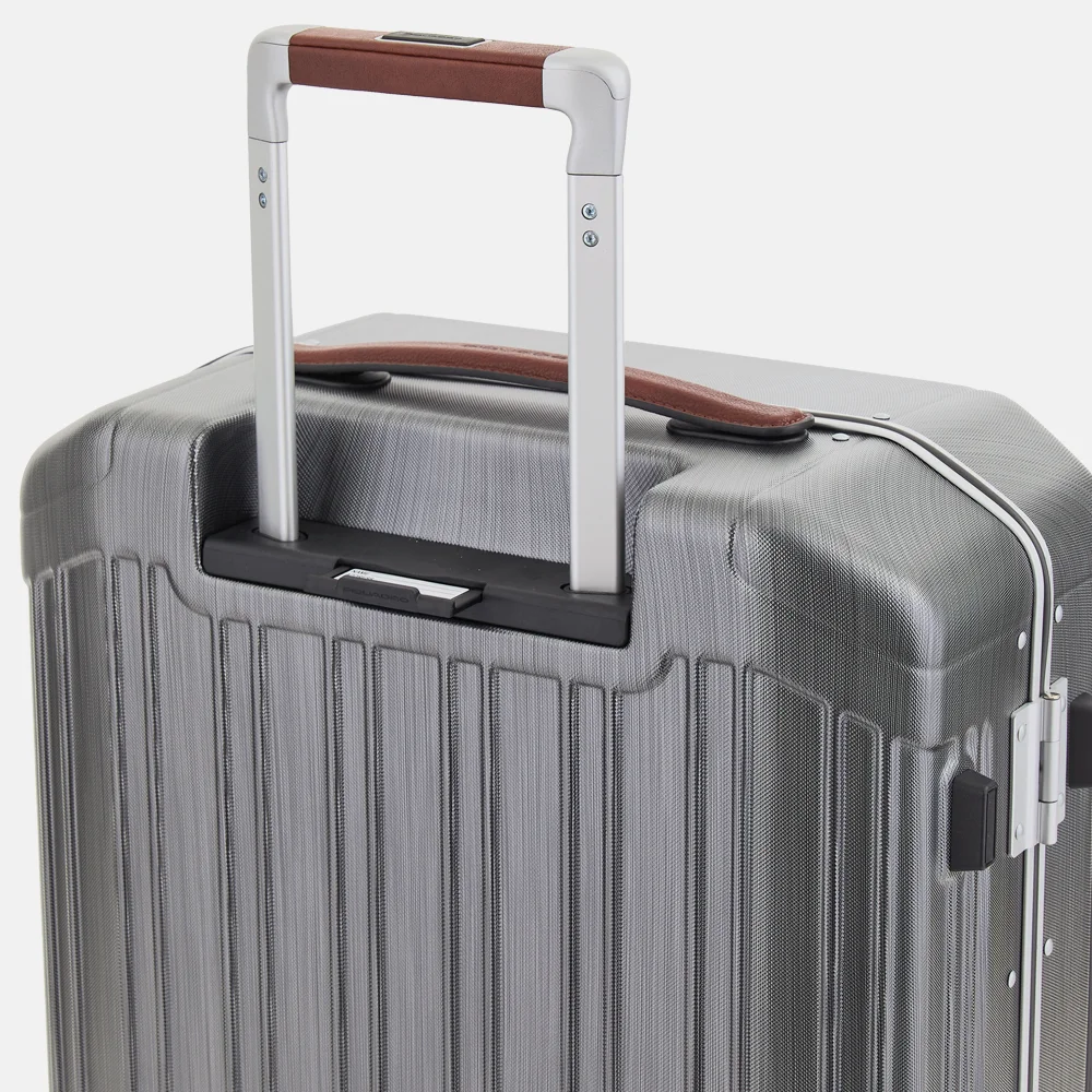 Piquadro handbagage koffer met voorvak 55 cm ncu nero bij Duifhuizen