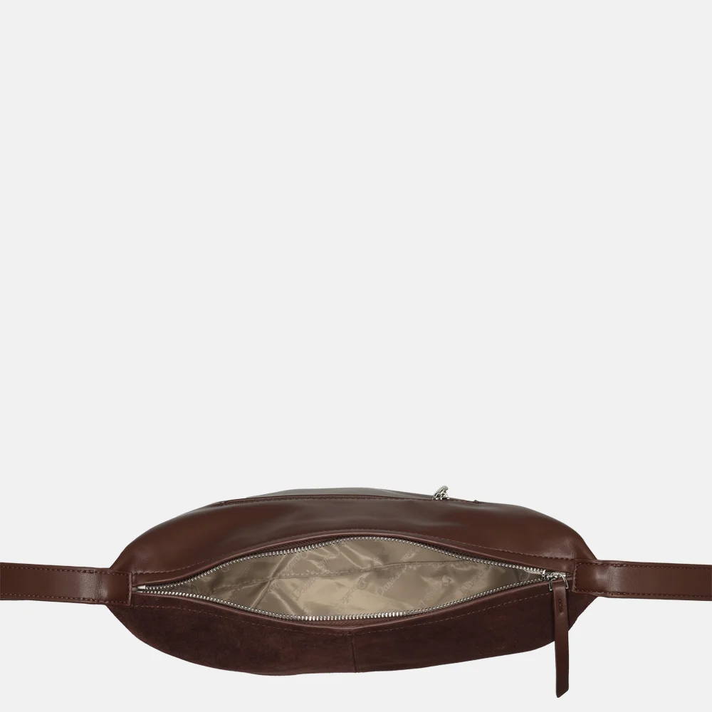 Daniele Donati crossbody tas dark brown bij Duifhuizen