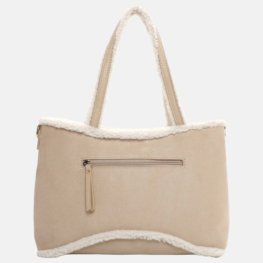 Emily & Noah Heidenrose shopper beige bij Duifhuizen