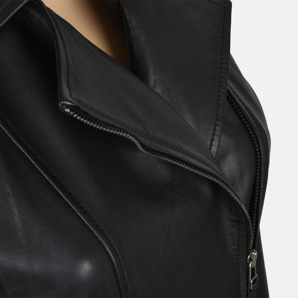 Dekkers Ledermode Lucky dames jack zwart bij Duifhuizen