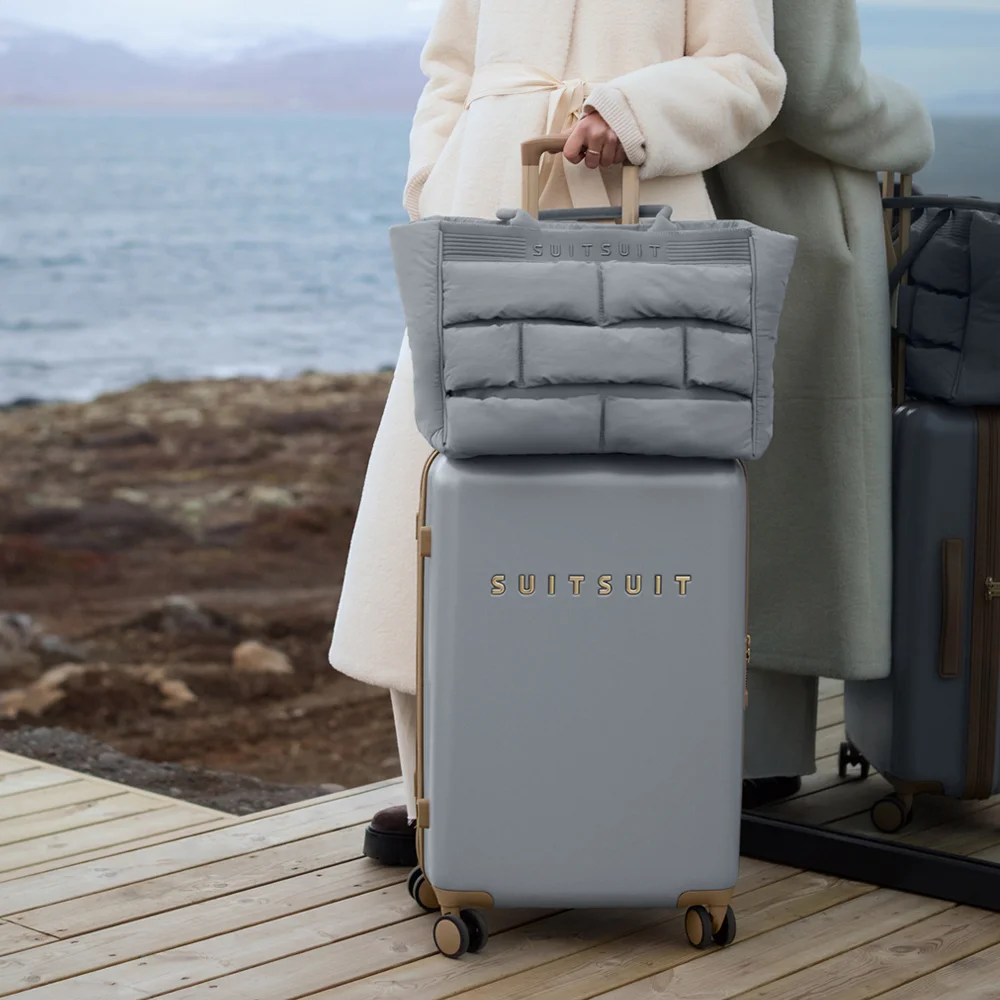 SUITSUIT Fusion reiskoffer 66 cm frosted gray bij Duifhuizen
