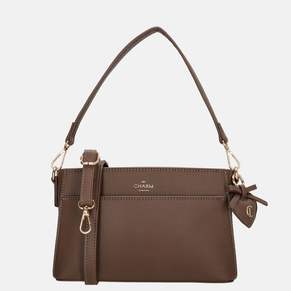Charm London Cambridge crossbody tas mocca