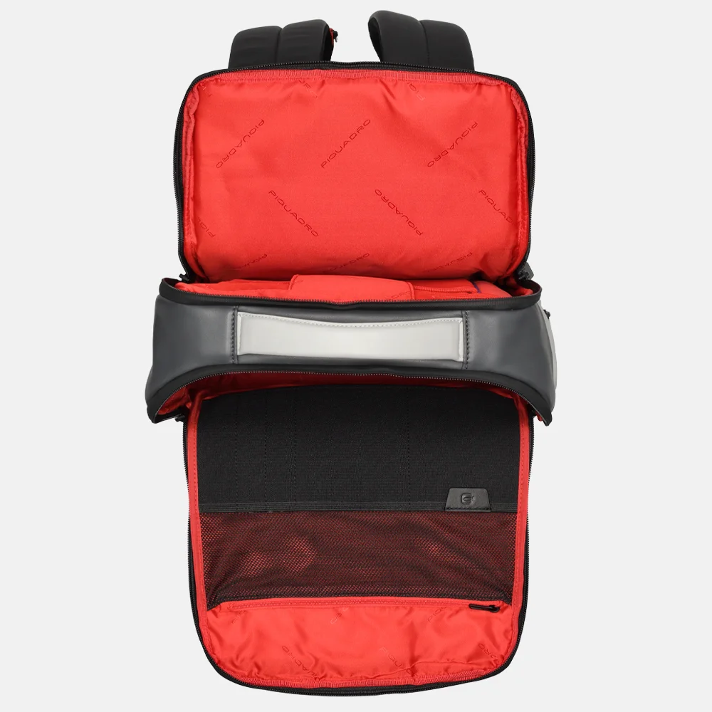 Piquadro Urban laptoprugzak 14 inch grey nero bij Duifhuizen