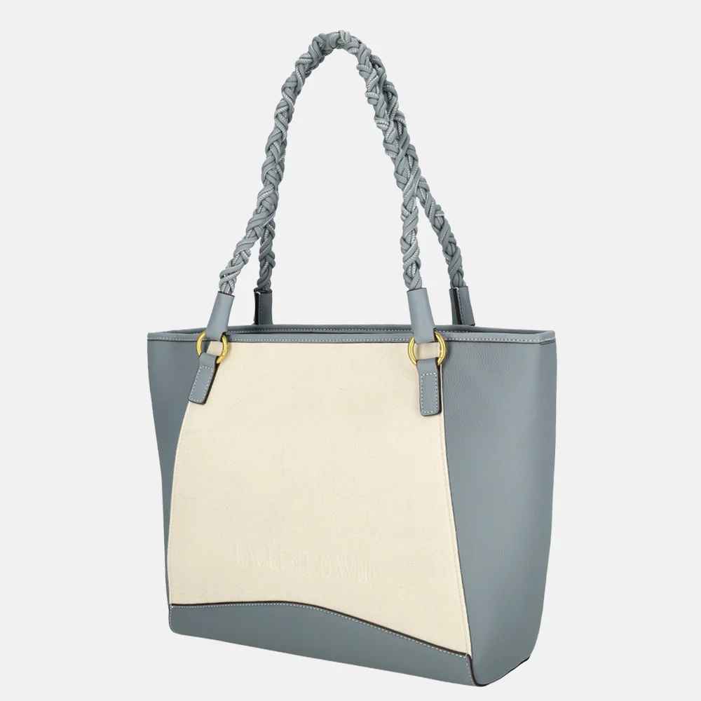 Laurent David Cato shopper lichtblauw bij Duifhuizen