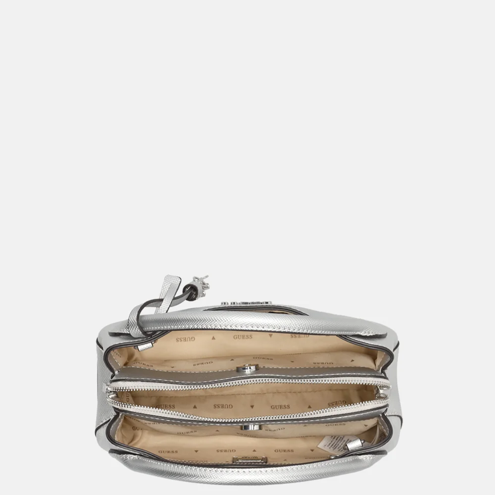 Guess Fedana girlfriend satchel handtas S silver bij Duifhuizen