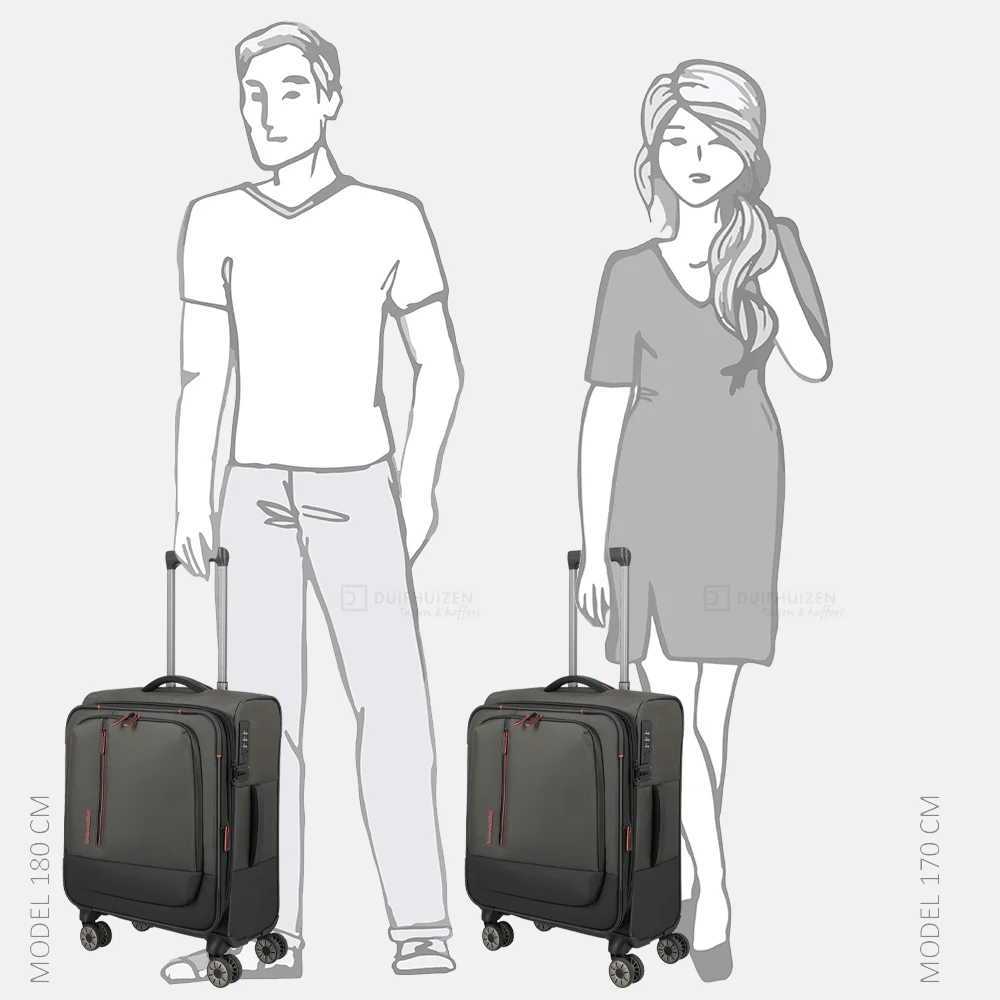 Travelite Crosslite 5.0 handbagage koffer 55 cm olive bij Duifhuizen