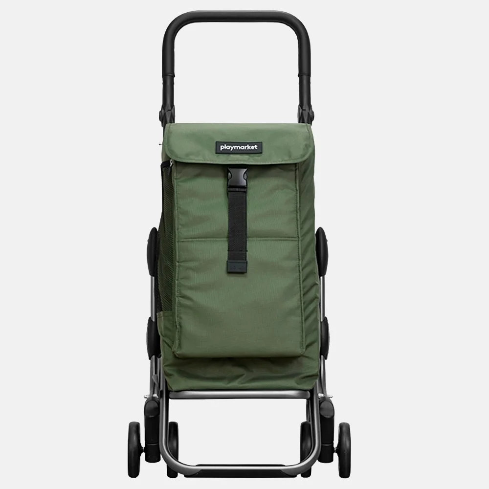 Playmarket Go Up Premium boodschappentrolley olive