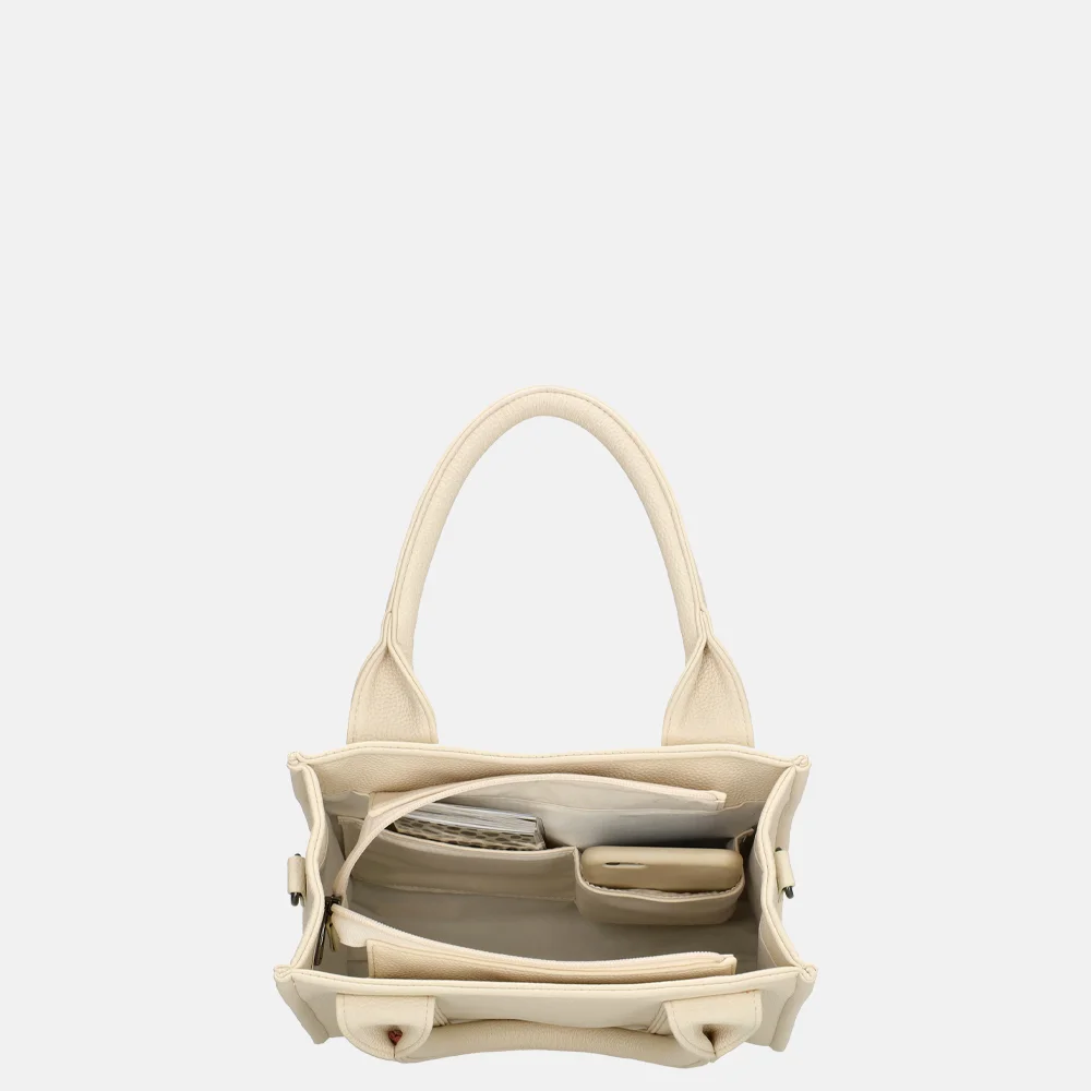 Charm London shopper S off white bij Duifhuizen